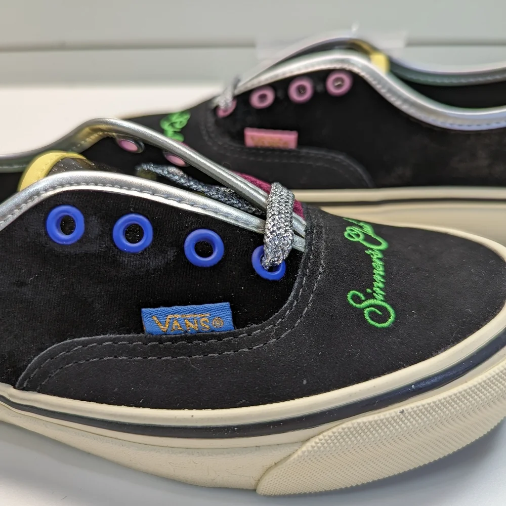 Vans Vault Feature Sinner's Club OG Authentic LX Velour Suede Sneakers Women 6.5